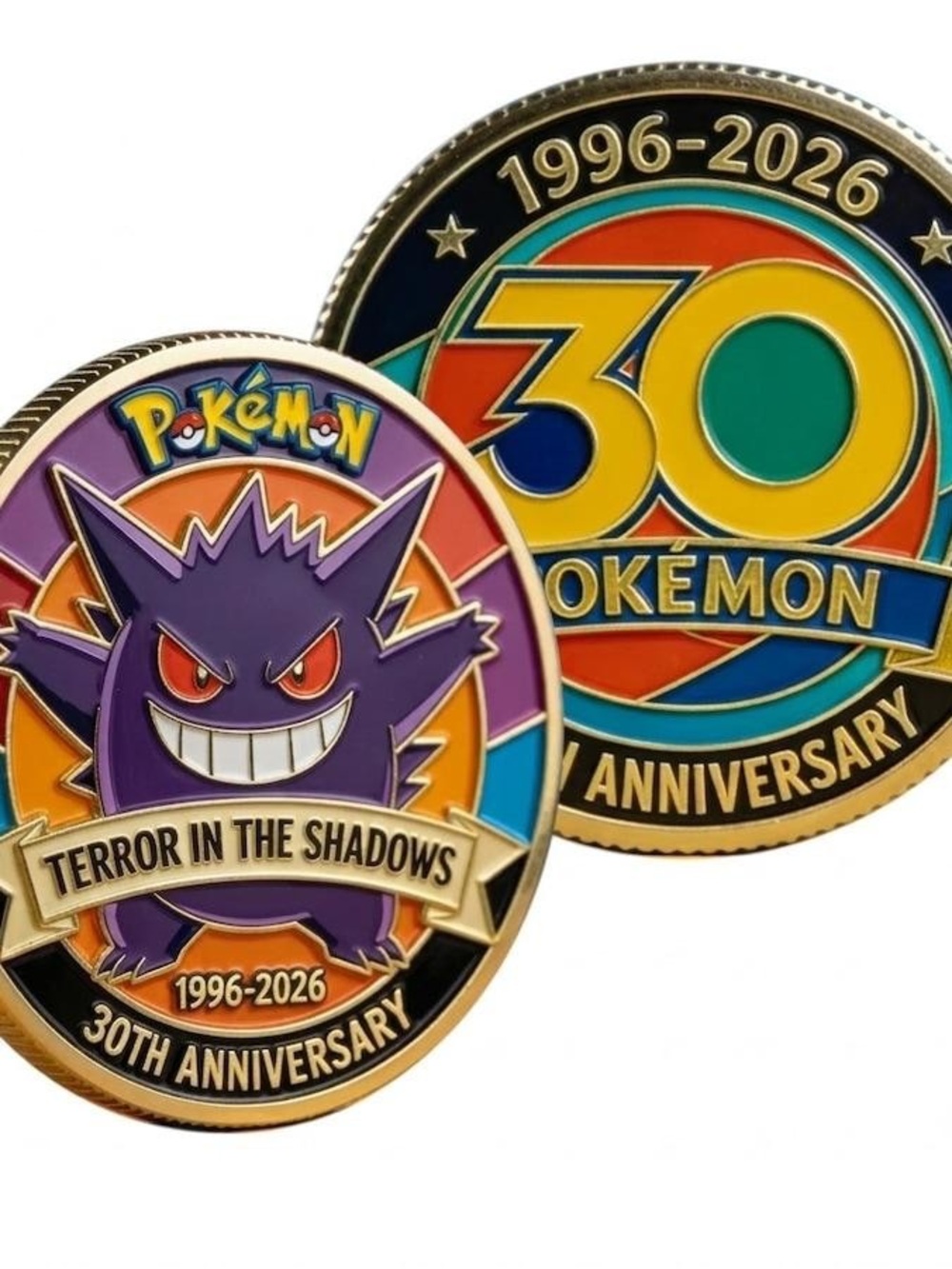 Pokemon Gengar 30th Anniversary Commemorative Collectible Collectors Coin